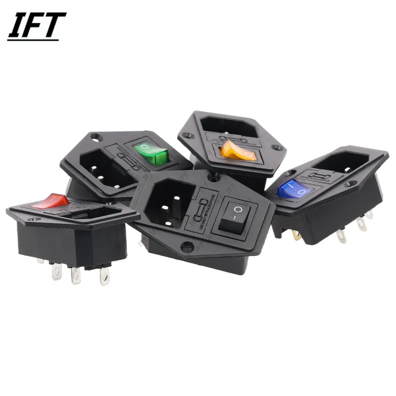 Push Fit Connector - 1szt AC-01A przełącznik kołyskowy z bezpiecznikiem