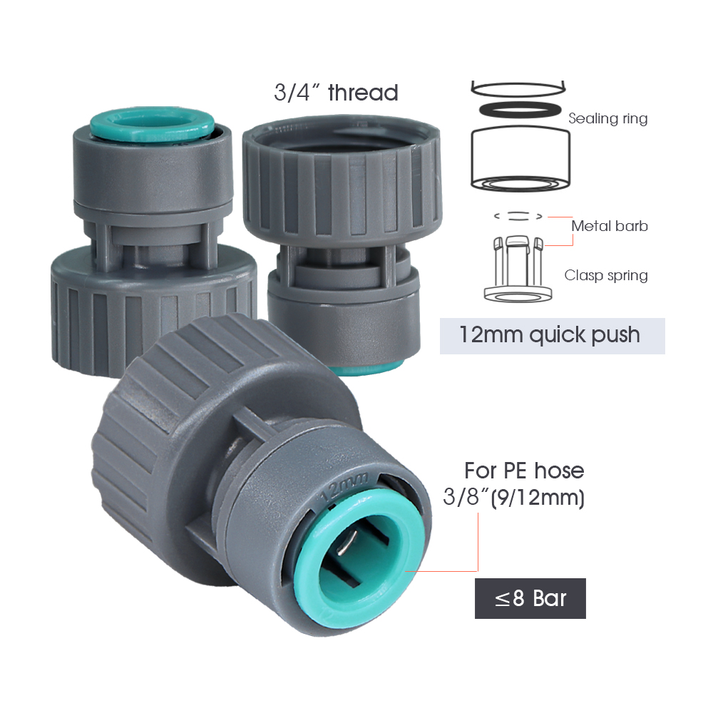9/12MM Złączki do rur PE 3/8'' – Push Fit Connector recenzja i cena